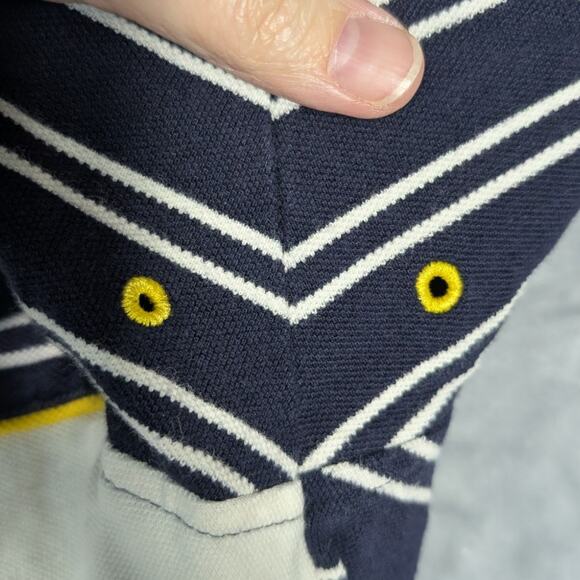 Y2K Tommy Hilfiger Shirt Mens Extra Large Polo Mesh Embroider Spell Out Preppy - Picture 8 of 10